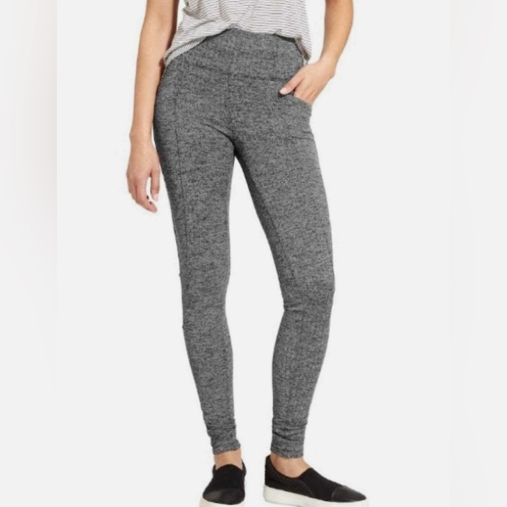 Athleta Charcoal Heather Leggings medium NWOT  (#530)